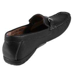   and Finch Mens Topstitched Hardware Accent Loafers  