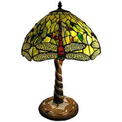 Tiffany style Green Dragonfly Table Lamp  Overstock
