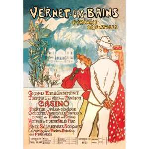  Vernet les Bains Pyrenees Orientales 20x30 Poster Paper 