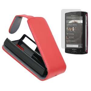  RED FlipMatic Easy Clip On Vertical Cover Pouch Case with 3 