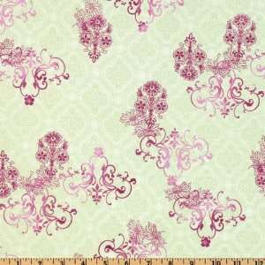  44 Wide All A Flutter Motif Celadon Fabric By The Yard 