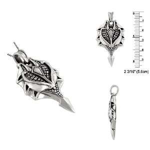  Sterling Silver Armor Pendant Jewelry