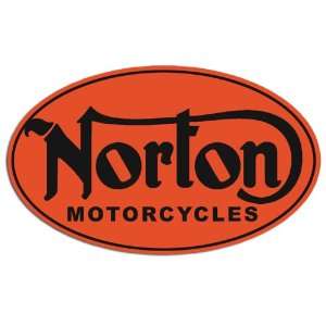  Oval Norton Motorcycles Classic Logo Sticker: Everything 
