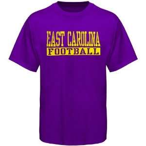 East Carolina Pirates T Shirts  East Carolina Pirates Purple Stencil 