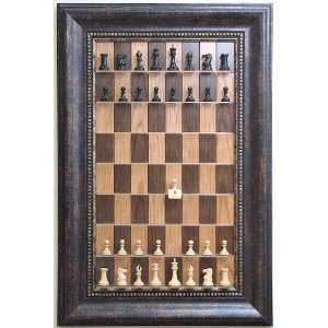  Straight Up Chess   Cherry Bean Chessboard with Wide 