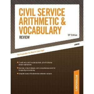  Civil Service Arithmetic & Vocabulary Review (Arco Civil Service 