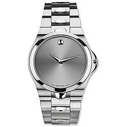 Movado Luno Mens Stainless Steel Quartz Watch  Overstock