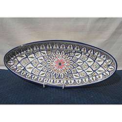 Tabarka 21 inch Extra Large Oval Platter (Tunisia)  