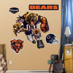 Chicago Bears Action Mascot Die Cut Wall Decal 