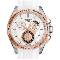 Tissot Mens T Sport Racing Goldtone Stainless Steel Chronograph Watch 
