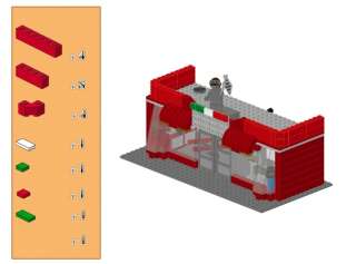 Lego City Custom MOTORBIKE DEALER   INSTRUCTIONS ONLY! 10185 10182 