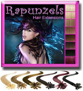   BONDED REMY HUMAN HAIR EXTENSIONS, U/NAIL TIP 20 LONG   ALL COLOURS