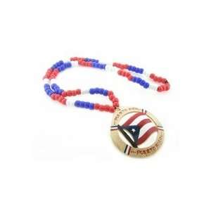 Puerto Rico Wooden Beaded Necklace