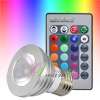 3W E27 Remote Control LED Bulb Light 16 Color Changing  