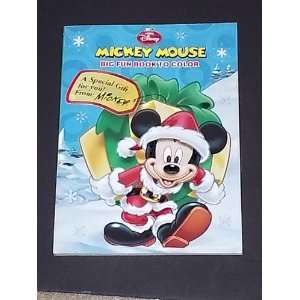  Mickey Mouse Big Fun Book To Color Christmas Theme: Toys 