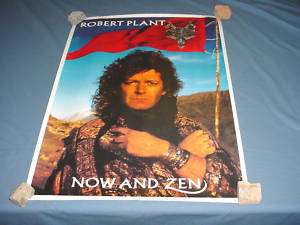 ROBERT PLANT Now and Zen NICE Poster RARE  
