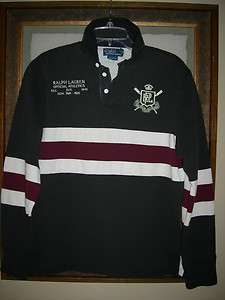 Polo Ralph Lauren mens custom fit L/S stripe rugby polo shirt M, L $ 