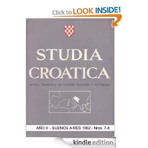 Studia Croatica   números 7 8   1962 (Spanish Edition) Instituto de 