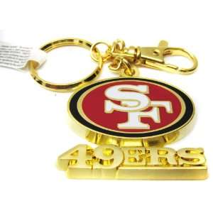  Gold Metal San Francisco 49ers key chain: Office Products
