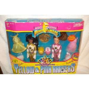  Mighty Morphin Power Rangers Aisha Yellow & Kimberly Pink Ranger 