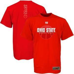  Nike Elite Ohio State Buckeyes Scarlet Basketball T shirt 