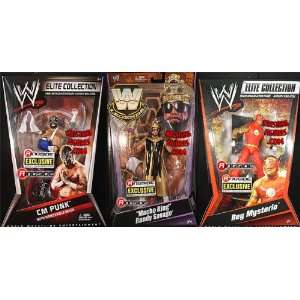   (MACHO KING, CM PUNK & FLASH REY) WWE Action Figures Toys & Games