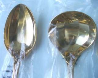 French Rose Goldplated 4 pc Serving Set FB ROGERS SONS  