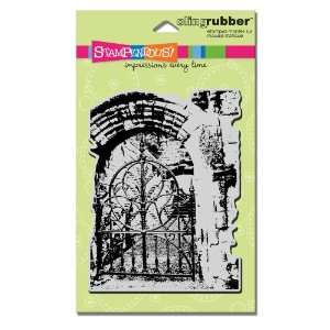   Cling Rubber Stamp, Castle Gate Image: Arts, Crafts & Sewing