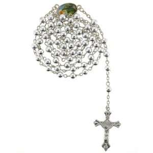   6mm Bead Linked Rosary   St. Jude Centerpiece   19 Overall Length