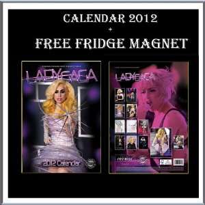  LADY GAGA CALENDAR 2012 + FREE LADY GAGA FRIDGE MAGNET BY 