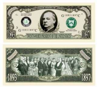 Grover Cleveland 2nd term Million Dollar Bill (5/$2.50)  
