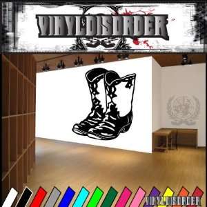  Western Cowboy Boots NS003 Vinyl Decal Wall Art Sticker 