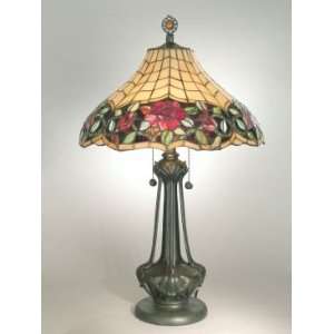  Dale Tiffany Autumn Rose Tiffany Table Lamp with Mica 