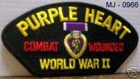 World War II Purple Heart Combat Wounded Patch  