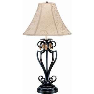  Stamford Black Wrought Iron Table Lamp: Home Improvement