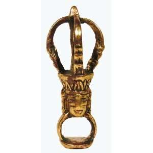  Tibetan Bronze Dorje Ring 