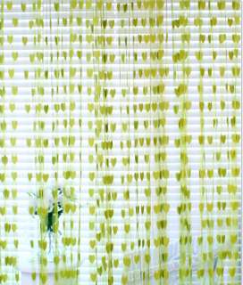 string curtain/threads curtain w/heart 1 sheer panel 5 colors 42x84 