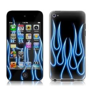  DecalGirl AIT4 NFLAMES BLU iPod Touch 4G Skin   Blue Neon 