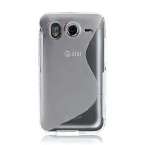 HTC Inspire 4G TPU Fusion Case   Combine Clear and Frosted Clear (Free 