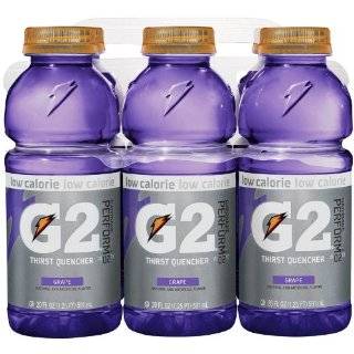 Gatorade G2 Sports Drink, Grape, Low Calorie, 32 Ounce Bottles (Pack 