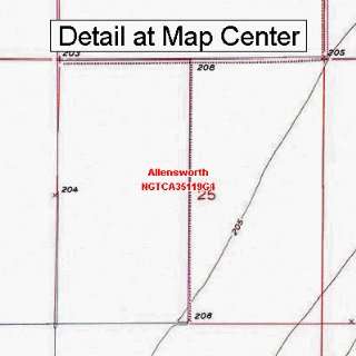   Map   Allensworth, California (Folded/Waterproof)