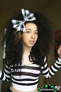 GINGHAM LARGE OVER SIZED BIG HAIR BOW EMO SCHOOL GIRL  