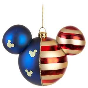  Mickey Mouse Patriotic Christmas Ornament   Large