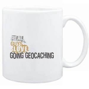 Mug White  Real guys love going Geocaching  Sports  