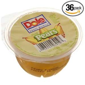 Dole Diced Pears, 4 Ounce Cups (Pack of 36)  Grocery 