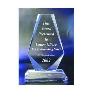   Premier Diamond Award optical crystal award/trophy.
