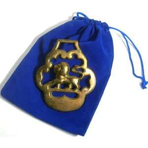  Vintage Horse Brass in Gift Bag   Lion 