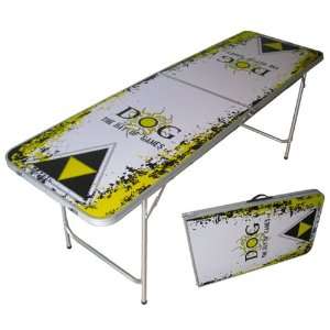   The Day of Games 6.5 foot Portable Beer Pong Table: Sports & Outdoors