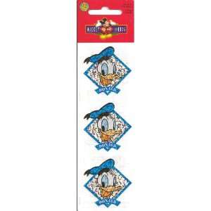  Disney Donald Duck Face Sparkle Scrapbook Stickers (PDPM24 