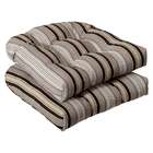 CC Home Furnishings Pack of 2 Outdoor Patio Wicker Chair Seat Cushions 